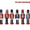 Mini Nutcracker Soldier Figurines Set Christmas Desktop Ornaments Holiday Decor 2