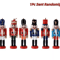 Mini Nutcracker Soldier Figurines Set Christmas Desktop Ornaments Holiday Decor 2