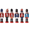 Mini Nutcracker Soldier Figurines Set Christmas Desktop Ornaments Holiday Decor 4
