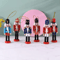 Mini Nutcracker Soldier Figurines Set Christmas Desktop Ornaments Holiday Decor 8