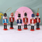Mini Nutcracker Soldier Figurines Set Christmas Desktop Ornaments Holiday Decor 8