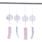 Japanese Glass Wind Chime Sakura Cherry Blossom Wind Bell Hanging Decor 5