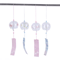 Japanese Glass Wind Chime Sakura Cherry Blossom Wind Bell Hanging Decor 5