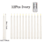 Flameless LED Taper Candles Set Battery Operated Flickering Candles For Wedding Home Decor 12