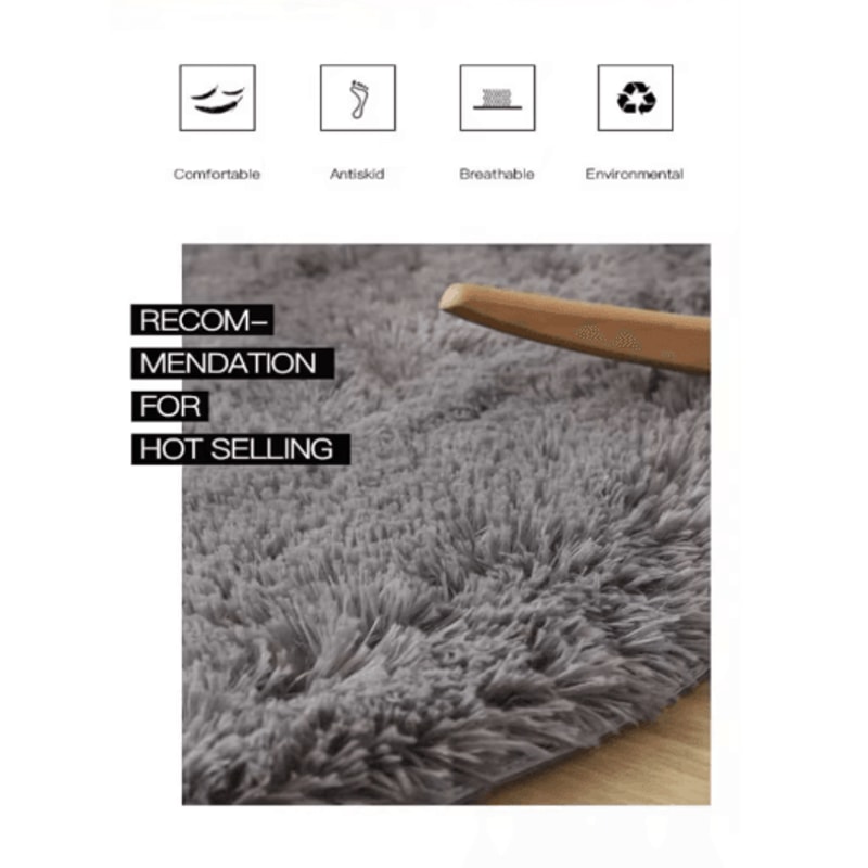 Fluffy White Round Rug Soft Plush Carpet For Kids Bedroom Cozy Living Spaces 10