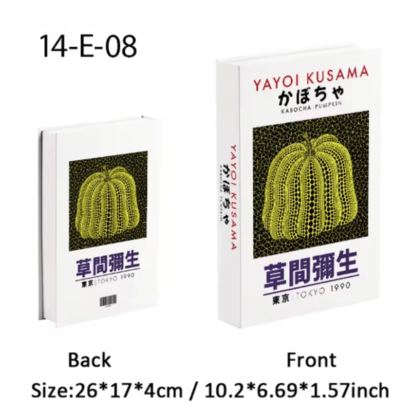 Ukiyoe Lucky Cat Decorative Book Storage Box Japanese Style Hidden Storage Decor 6