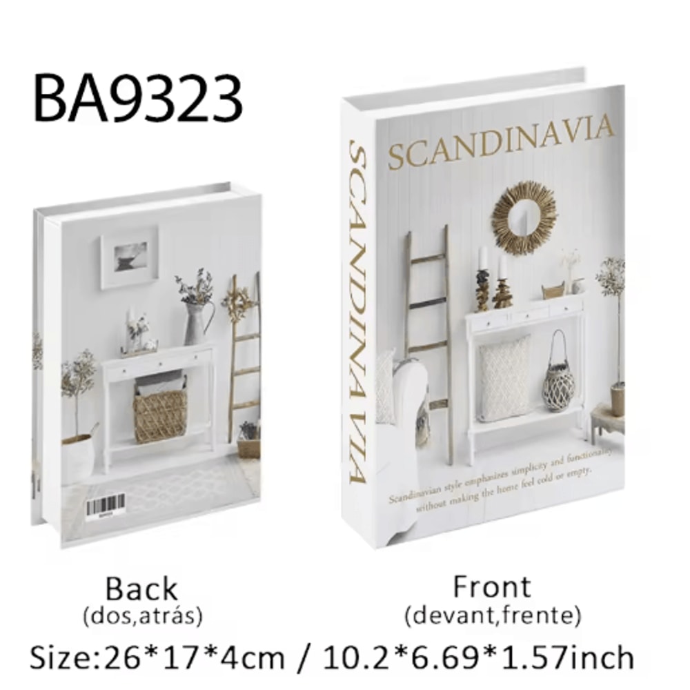 Ukiyoe Lucky Cat Decorative Book Storage Box Japanese Style Hidden Storage Decor 12