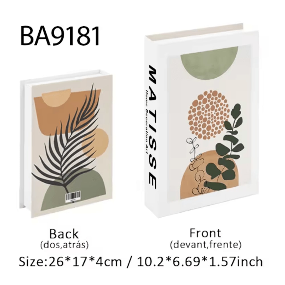 Ukiyoe Lucky Cat Decorative Book Storage Box Japanese Style Hidden Storage Decor 17