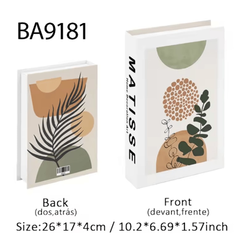 Ukiyoe Lucky Cat Decorative Book Storage Box Japanese Style Hidden Storage Decor 17