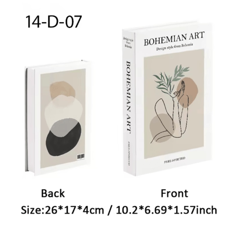 Ukiyoe Lucky Cat Decorative Book Storage Box Japanese Style Hidden Storage Decor 20