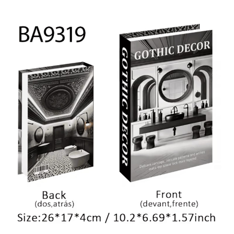 Ukiyoe Lucky Cat Decorative Book Storage Box Japanese Style Hidden Storage Decor 7