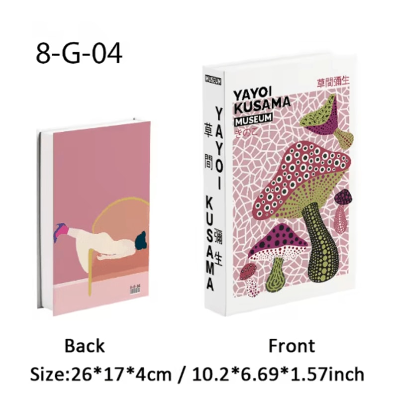 Ukiyoe Lucky Cat Decorative Book Storage Box Japanese Style Hidden Storage Decor 8