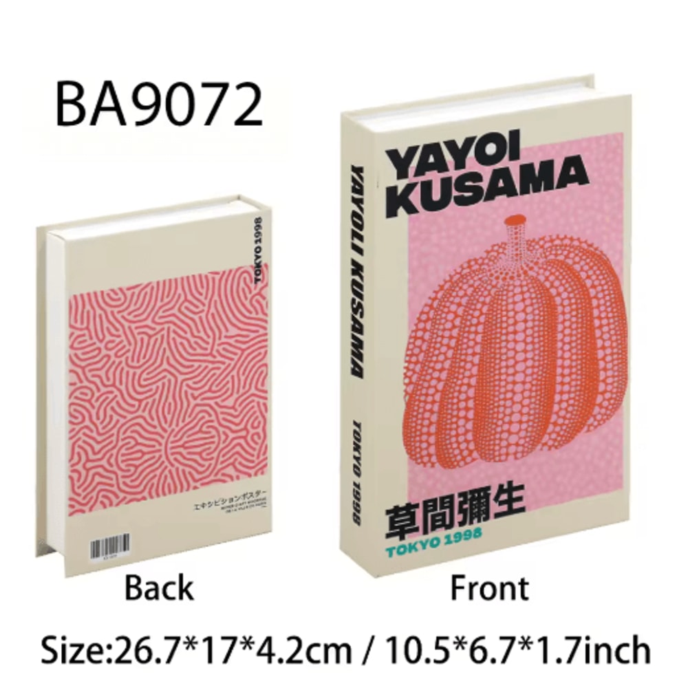 Ukiyoe Lucky Cat Decorative Book Storage Box Japanese Style Hidden Storage Decor 9