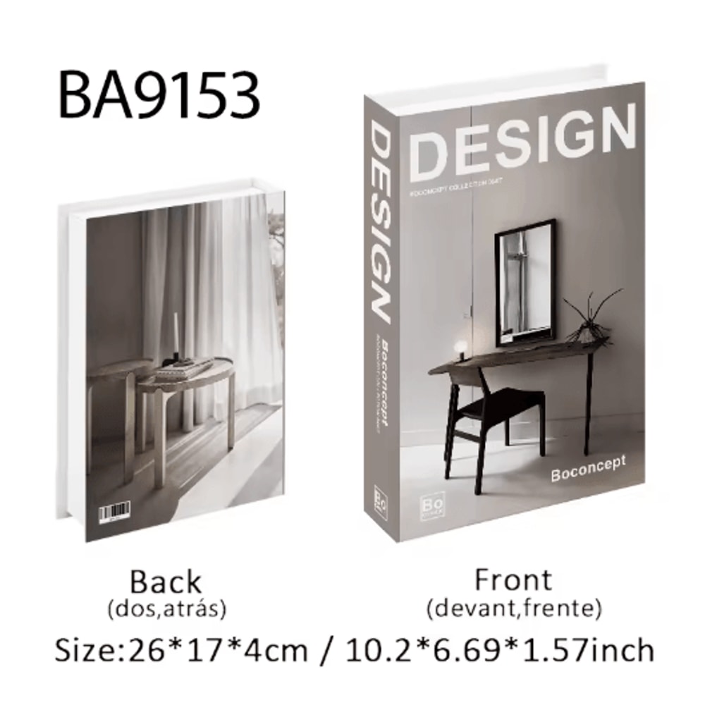 Ukiyoe Lucky Cat Decorative Book Storage Box Japanese Style Hidden Storage Decor 24