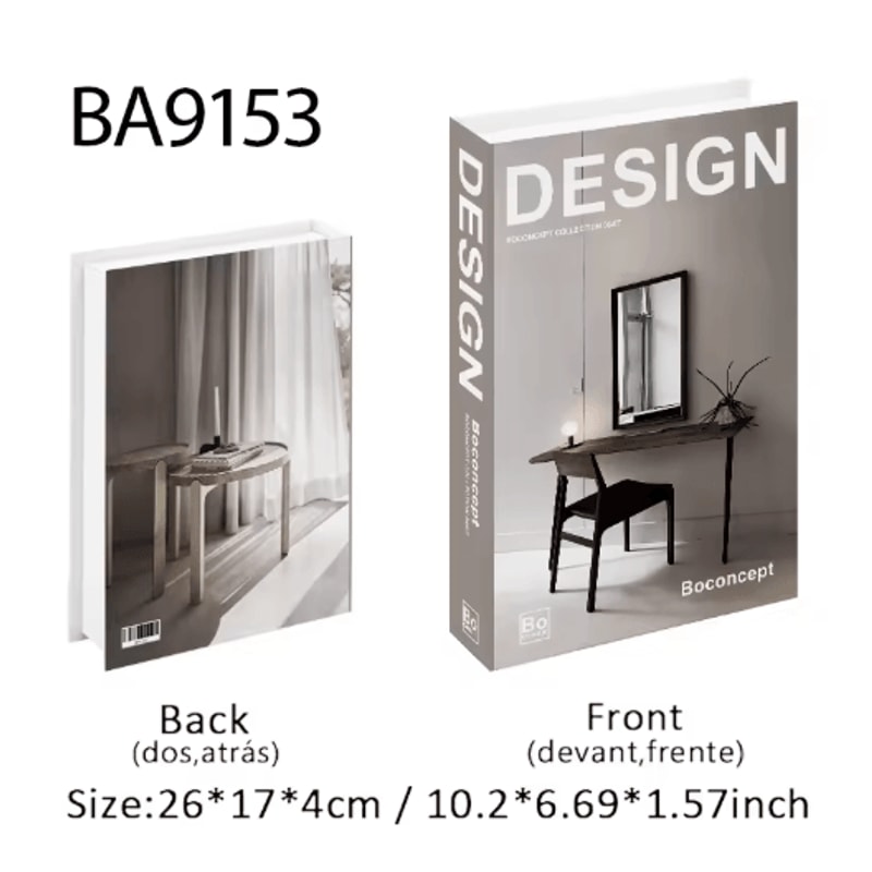 Ukiyoe Lucky Cat Decorative Book Storage Box Japanese Style Hidden Storage Decor 24