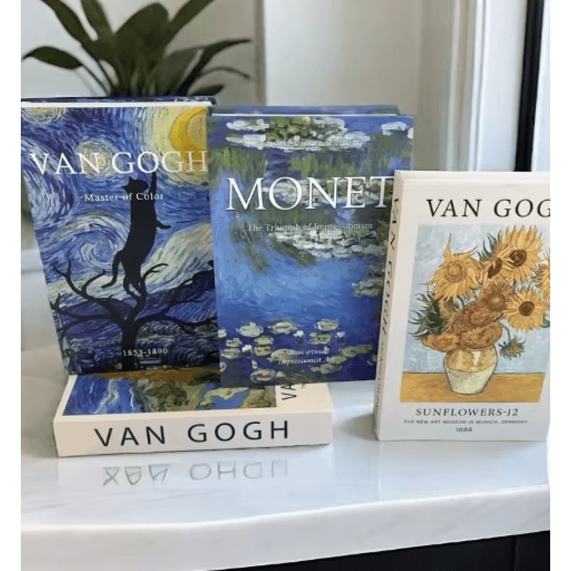 Ukiyoe Lucky Cat Decorative Book Storage Box Japanese Style Hidden Storage Decor 26