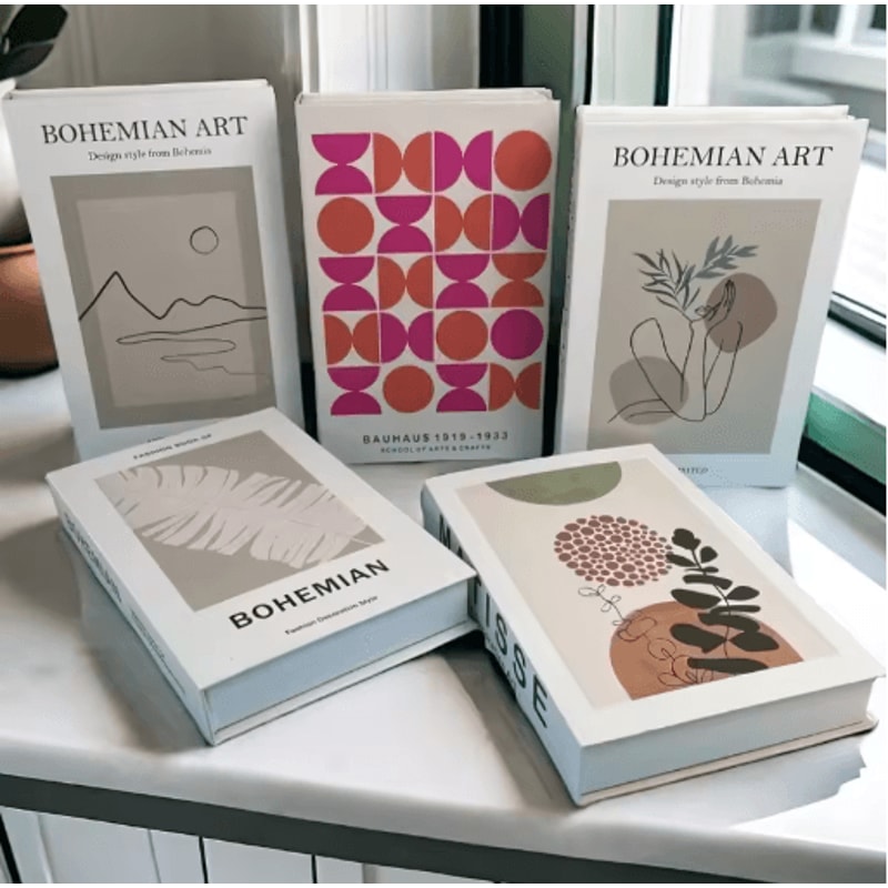 Ukiyoe Lucky Cat Decorative Book Storage Box Japanese Style Hidden Storage Decor 28