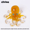 Crystal Gravel Octopus Statue Resin Reiki Stone Tabletop Decor Ornament 1