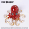 Crystal Gravel Octopus Statue Resin Reiki Stone Tabletop Decor Ornament 3