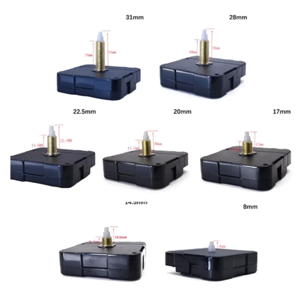 Silent Quartz Clock Mechanism Kit DIY Wall Clock Movement With Long Shaft 31mm 8