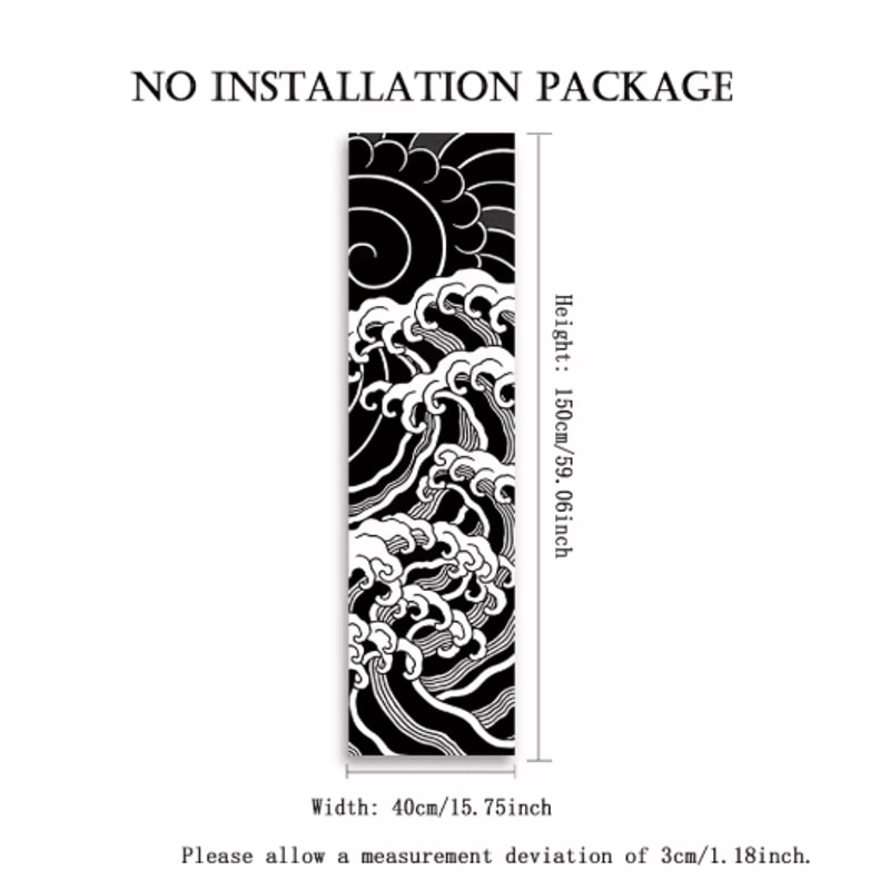 VIKAMA Japanese Wave Tapestry Red Sun Ocean Wall Hanging Aesthetic Decor 6