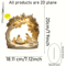 Transparent Acrylic Nativity Scene Ornament Elegant Christian Christmas Table Centerpiece 2