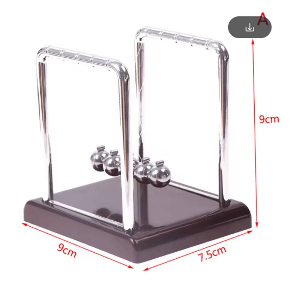 Newtons Cradle Desk Toy Metal Pendulum Balance Balls For Office Home Decor 2