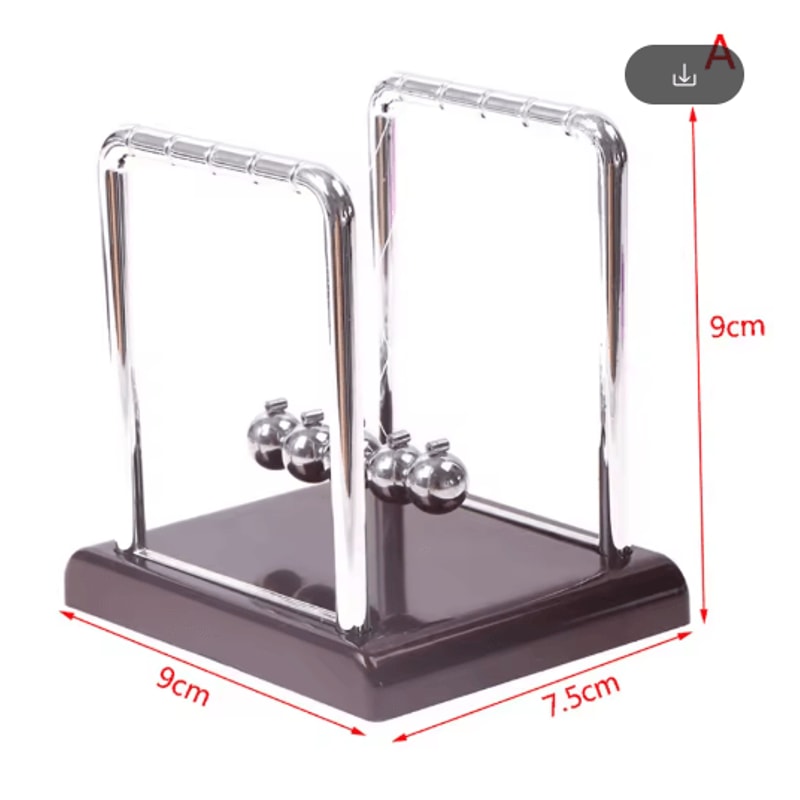 Newtons Cradle Desk Toy Metal Pendulum Balance Balls For Office Home Decor 2