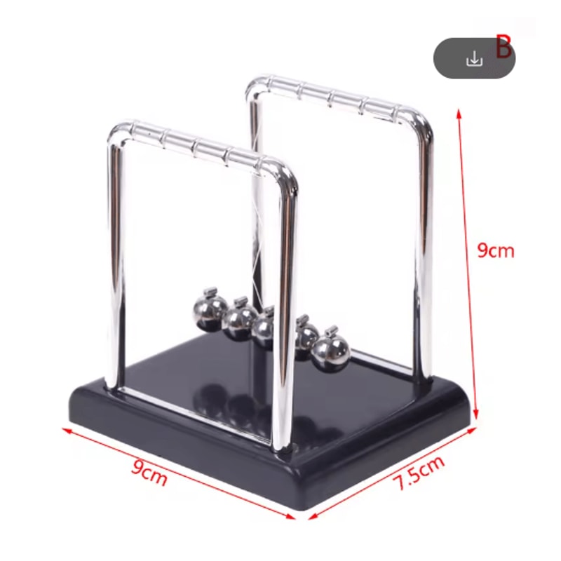 Newtons Cradle Desk Toy Metal Pendulum Balance Balls For Office Home Decor 3