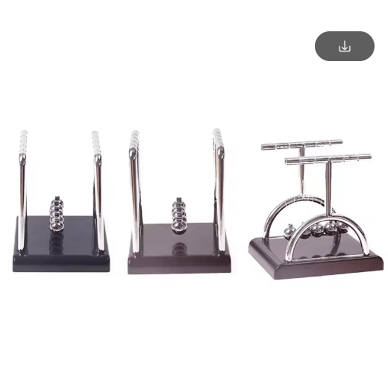Newtons Cradle Desk Toy Metal Pendulum Balance Balls For Office Home Decor 4