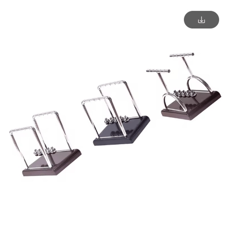 Newtons Cradle Desk Toy Metal Pendulum Balance Balls For Office Home Decor 5