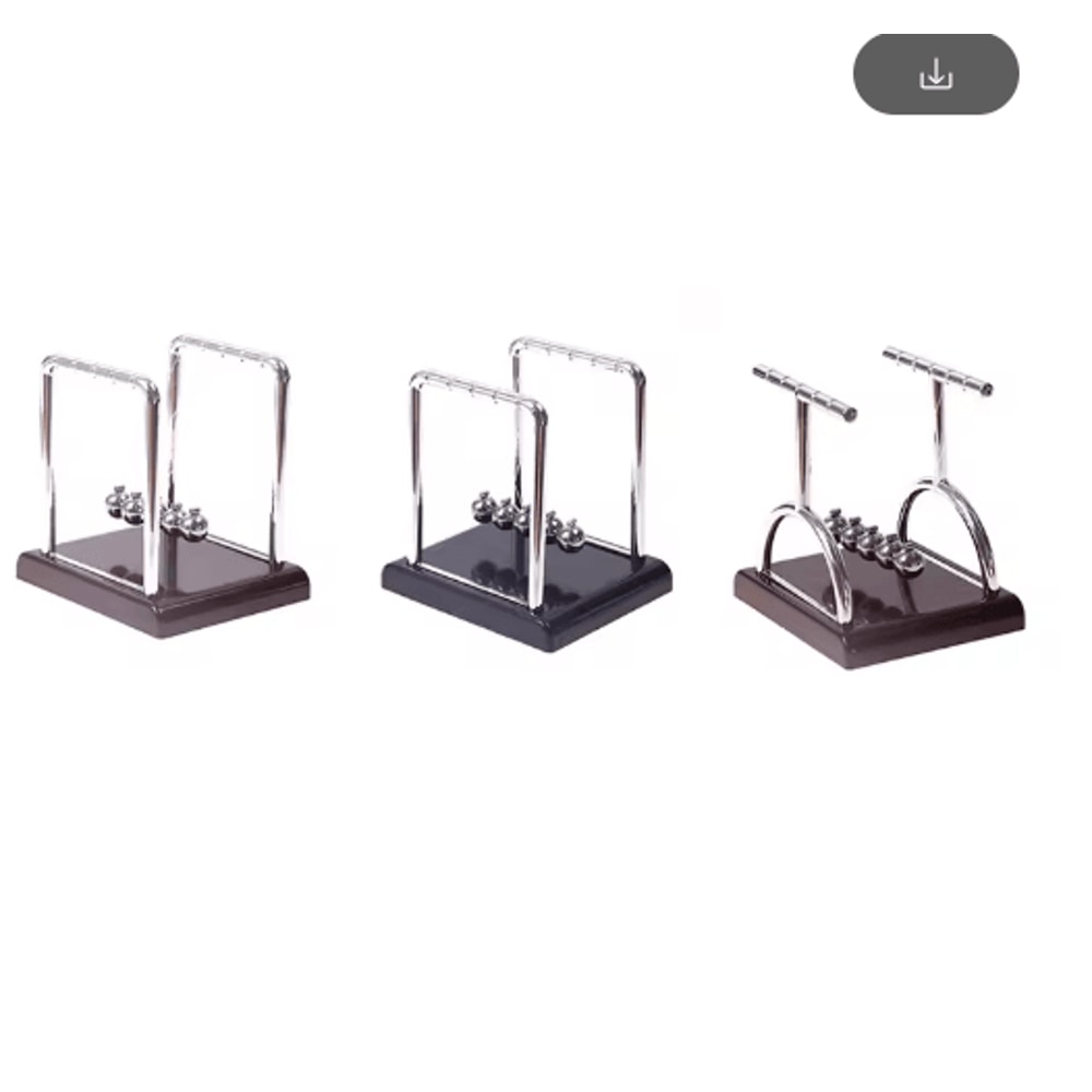Newtons Cradle Desk Toy Metal Pendulum Balance Balls For Office Home Decor 6