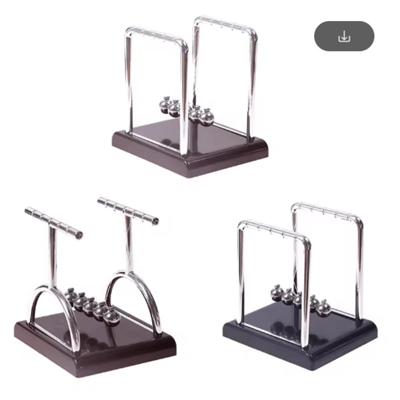 Newtons Cradle Desk Toy Metal Pendulum Balance Balls For Office Home Decor 7