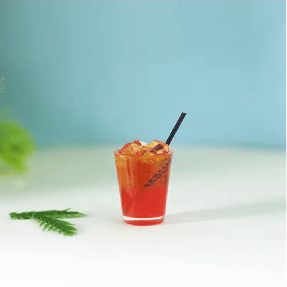 Miniature Cocktail Drink Set Dollhouse Bar Accessories For 16 112 Scale Decor 2