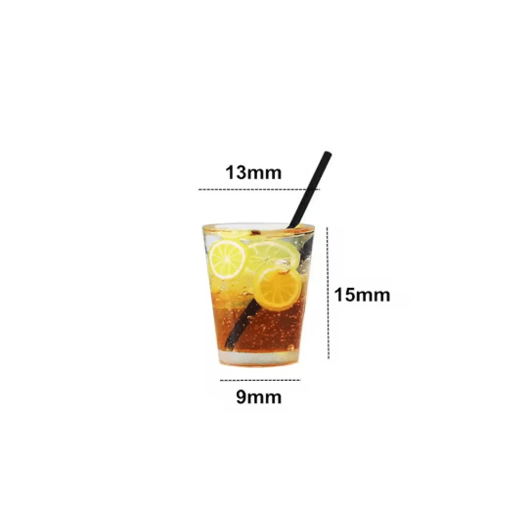 Miniature Cocktail Drink Set Dollhouse Bar Accessories For 16 112 Scale Decor 5