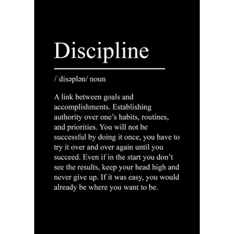 Minimalist Success Mindset Poster Inspirational Definition Canvas Wall Art 23