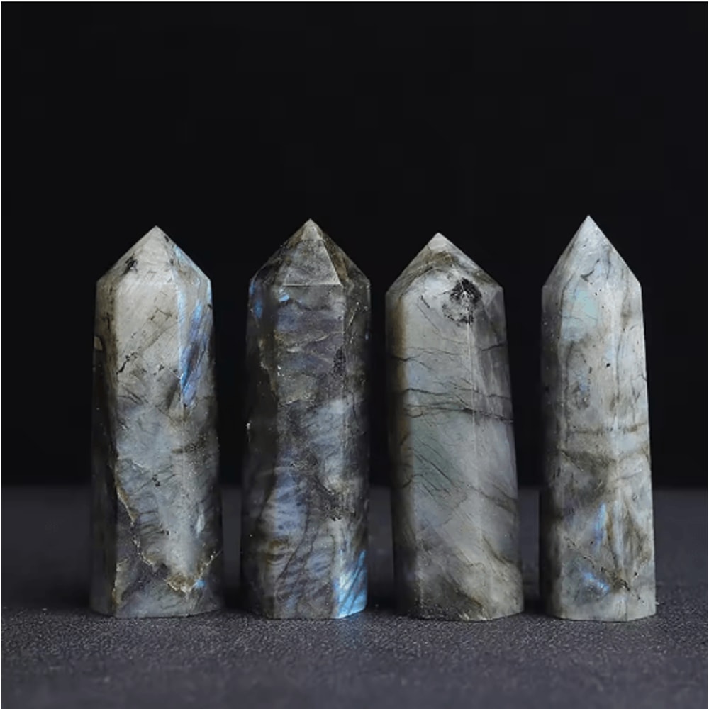 Rose Quartz Amethyst Crystal Healing Wand Natural Reiki Energy Decor 7