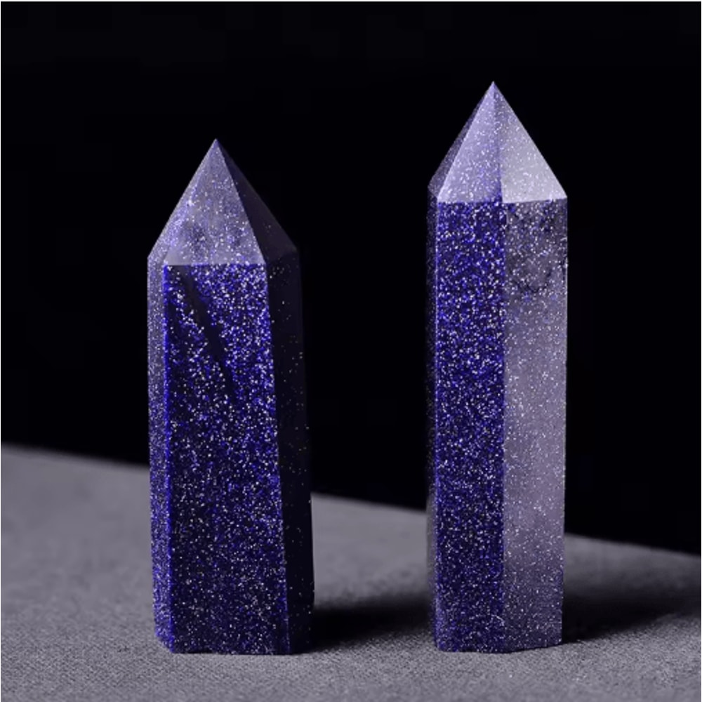 Rose Quartz Amethyst Crystal Healing Wand Natural Reiki Energy Decor 15