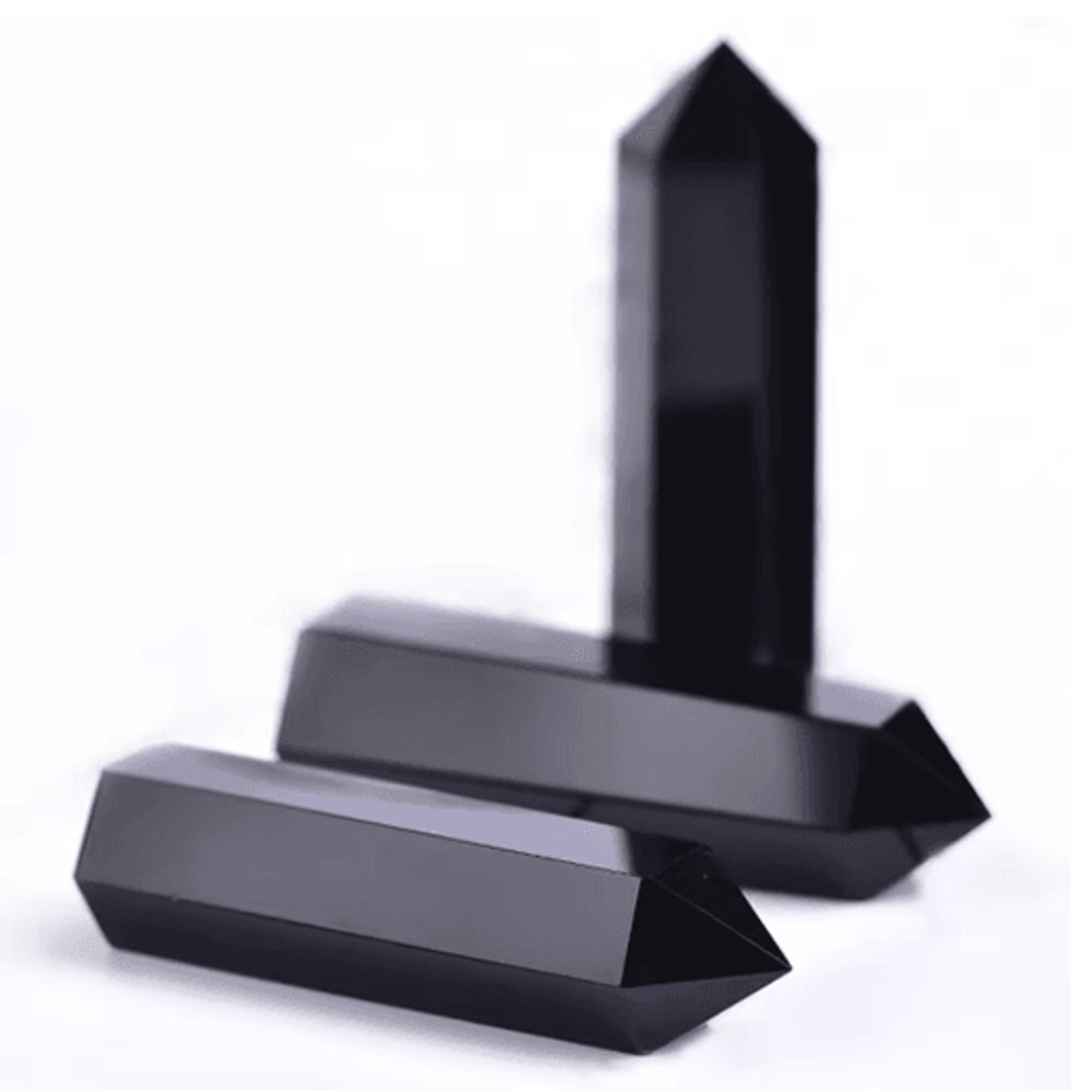 Rose Quartz Amethyst Crystal Healing Wand Natural Reiki Energy Decor 19