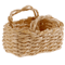 Mini Rattan Dollhouse Food Basket 112 Scale Handwoven Kitchen Accessory 0