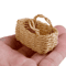 Mini Rattan Dollhouse Food Basket 112 Scale Handwoven Kitchen Accessory 6