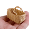 Mini Rattan Dollhouse Food Basket 112 Scale Handwoven Kitchen Accessory 6