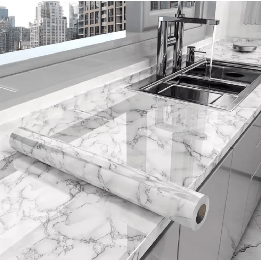 Marble Peel And Stick Wallpaper Waterproof Self Adhesive Wall Covering 3