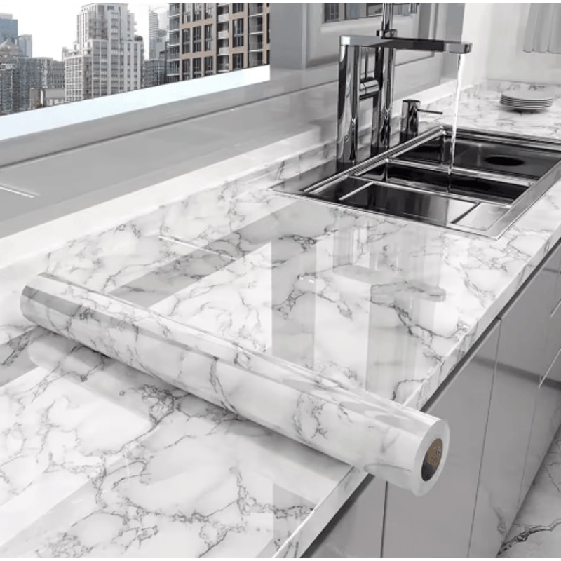 Marble Peel And Stick Wallpaper Waterproof Self Adhesive Wall Covering 3