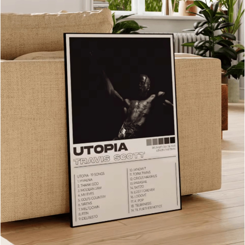Modern Rap Album Wall Art Set Hip Hop Canvas Posters 3 Piece 1