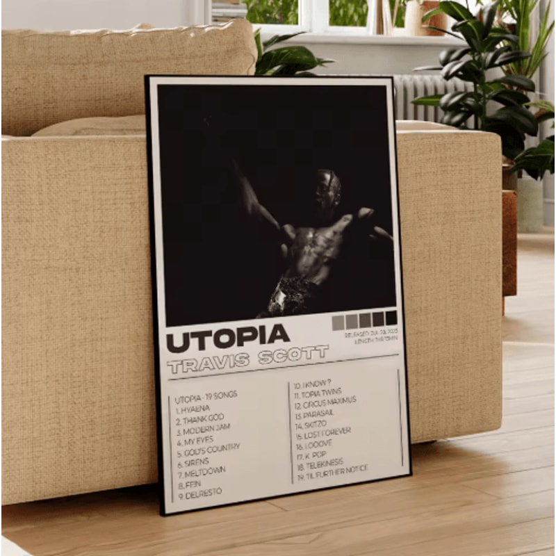 Modern Rap Album Wall Art Set Hip Hop Canvas Posters 3 Piece 1