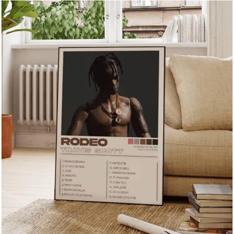 Modern Rap Album Wall Art Set Hip Hop Canvas Posters 3 Piece 3