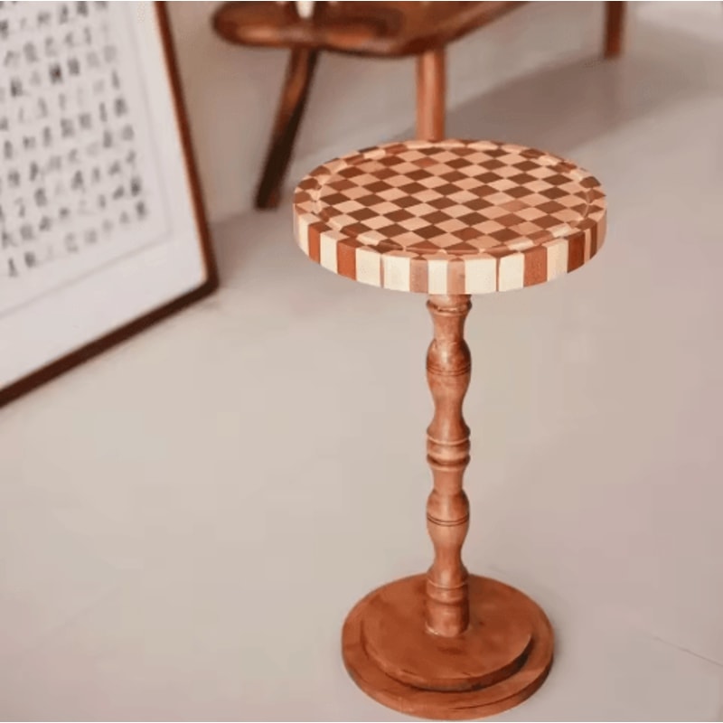 Vintage Hand Carved Wood Spindle Column Decorative Furniture Applique Accent 29