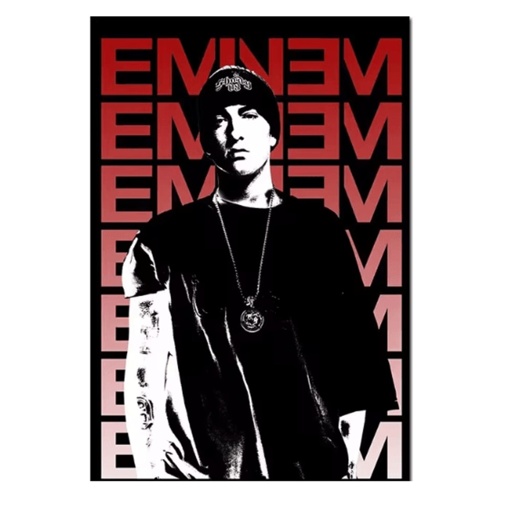Eminem Rap Music Wall Art Hip Hop Canvas Print Poster 1