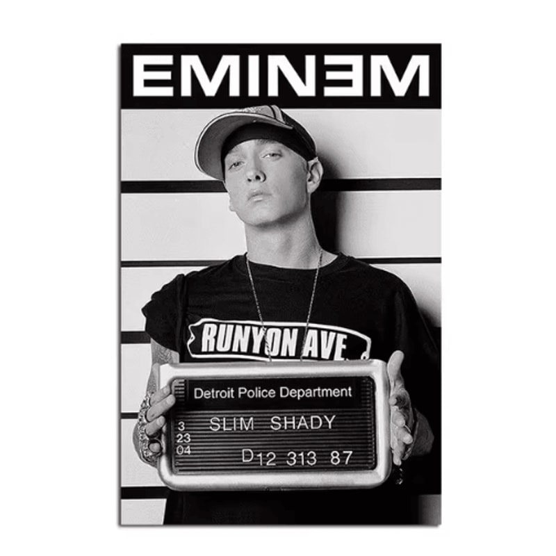 Eminem Rap Music Wall Art Hip Hop Canvas Print Poster 16